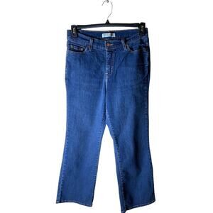 Levi's 512 Jeans Women Sz 12 Petite Medium Perfectly Slimming Stretch Blue Denim